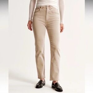 Abercrombie & Fitch Ultra High Raise Ankle Straight Jeans — Curve Love
